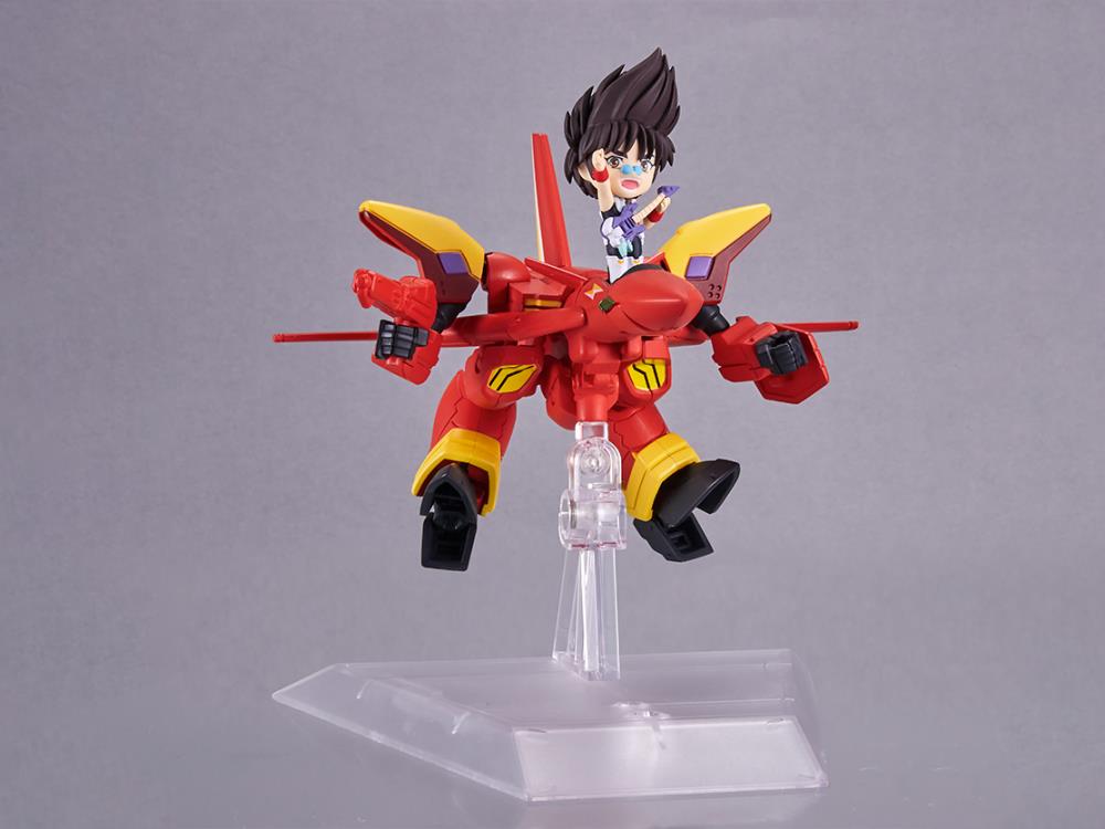 Macross 7 Tiny Session VF-19 Custom Fire Valkyrie & Nekki Basara Figure Set Gallery Image 8