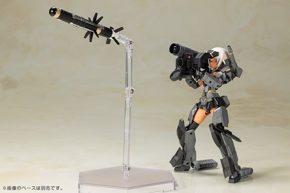 Frame Arms Girl Gourai-Kai (Black) with GM148 Type Anti-Tank Missile Model Kit Set Gallery Image 6