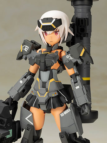 Frame Arms Girl Gourai-Kai (Black) with GM148 Type Anti-Tank Missile Model Kit Set Gallery Image 2