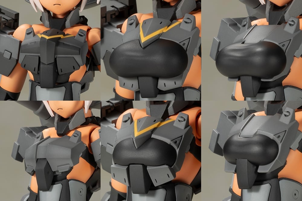 Frame Arms Girl Gourai-Kai (Black) with GM148 Type Anti-Tank Missile Model Kit Set Gallery Image 15