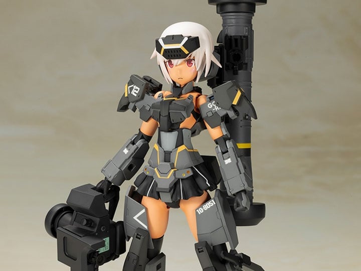 Frame Arms Girl Gourai-Kai (Black) with GM148 Type Anti-Tank Missile Model Kit Set Gallery Image 1