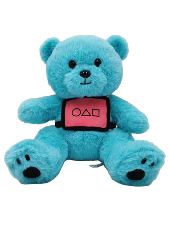 Squid Game: The Challenge Blue Teddy Bear Plush Gallery Image 2