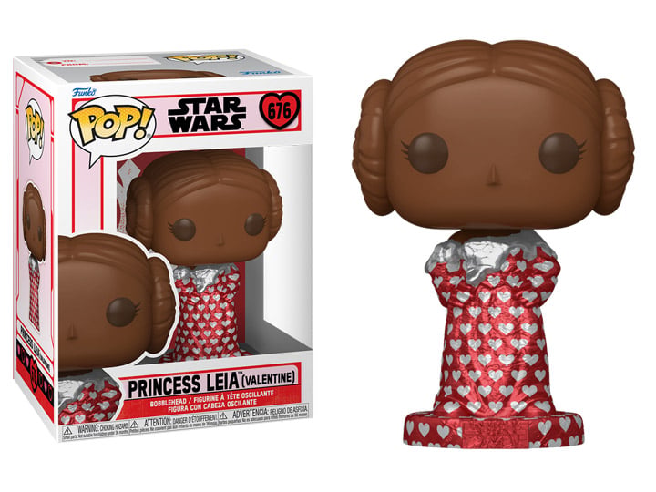 Pop! Star Wars: Valentines - Princess Leia (Chocolate) Gallery Image 1