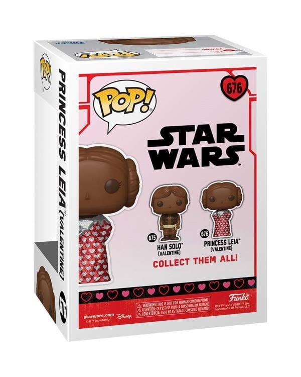 Pop! Star Wars: Valentines - Princess Leia (Chocolate) Gallery Image 5