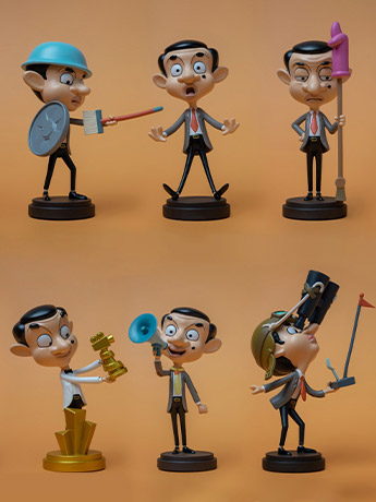 Mr. Bean: The Animated Series Q Version Set of 6 Figures Gallery Image 2