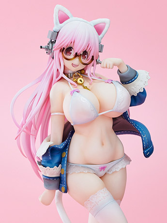 Nitroplus Super Sonico (White Cat Ver.) Figure (2nd Reissue) Gallery Image 2