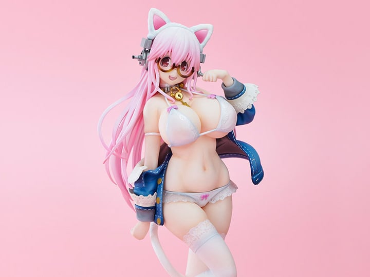 Nitroplus Super Sonico (White Cat Ver.) Figure (2nd Reissue) Gallery Image 1
