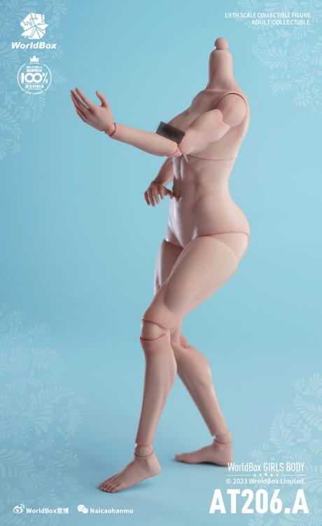 Crazy Durable Female Muscular 1/6 Scale Body (AT206.A - Pale) Gallery Image 4