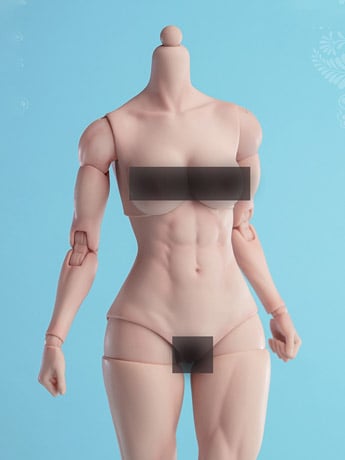 Crazy Durable Female Muscular 1/6 Scale Body (AT206.A - Pale) Gallery Image 2