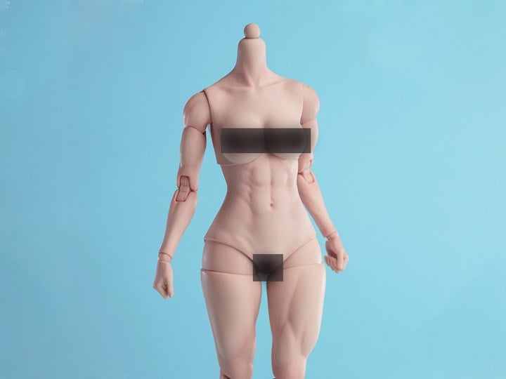 Crazy Durable Female Muscular 1/6 Scale Body (AT206.A - Pale) Gallery Image 1