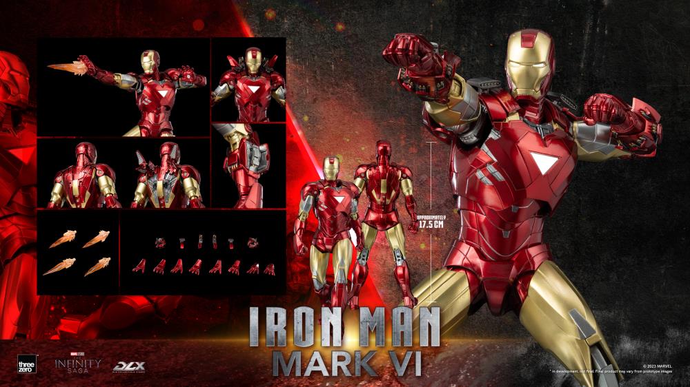 スリーゼロ　DLX アイアンマンMark VI アベンジャーズ　マーベル Marvel: The Infinity Saga DLX Iron Man Mark VI 1/12 Scale Action