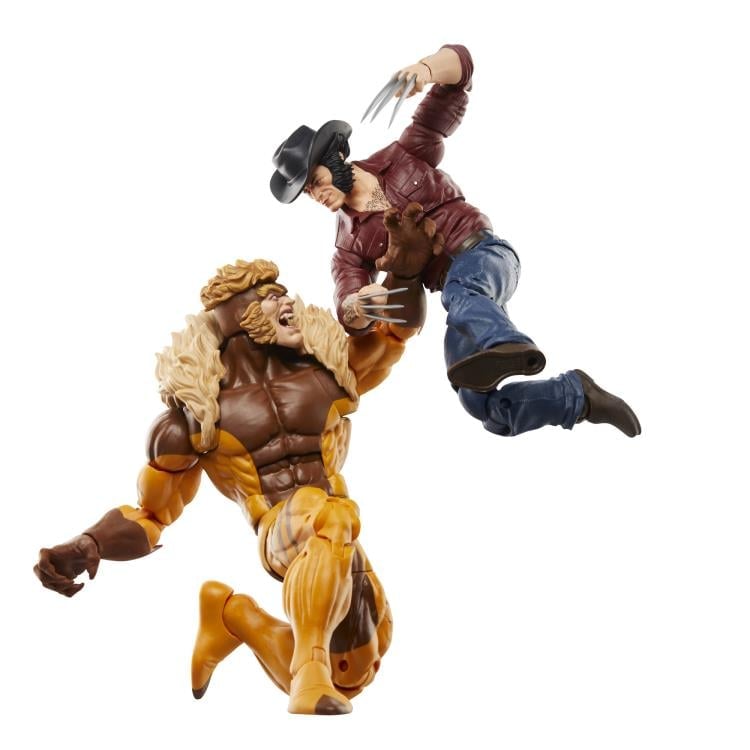 Wolverine 50th Anniversary Marvel Legends Logan and Sabretooth Action Figure Two-Pack Gallery Image 3