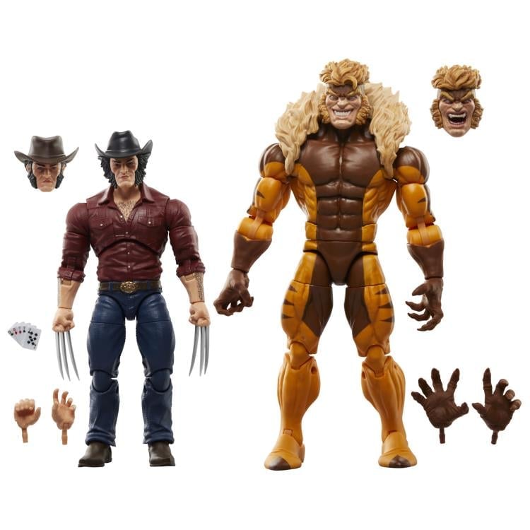 Wolverine 50th Anniversary Marvel Legends Logan and Sabretooth Action Figure Two-Pack Gallery Image 12