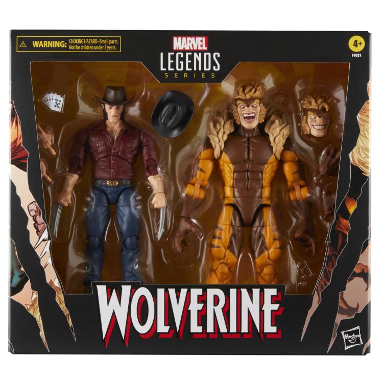 Wolverine 50th Anniversary Marvel Legends Logan and Sabretooth