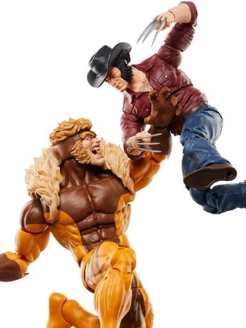 Wolverine 50th Anniversary Marvel Legends Logan and Sabretooth Action Figure Two-Pack Gallery Image 2