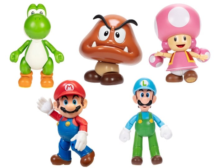 World of Nintendo 4-inch Scale Wave 36 Set of 5 Figures Gallery Image 1