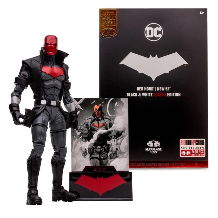 未開封品 DCマルチバース レッドフード NEW52 BLACK &WHITE The New 52 DC Multiverse Red Hood BBTS Exclusive Limited Black