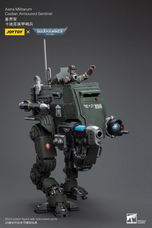 Warhammer 40K Astra Militarum Cadian Armoured Sentinel 1/18 Scale Action Figure Gallery Image 9
