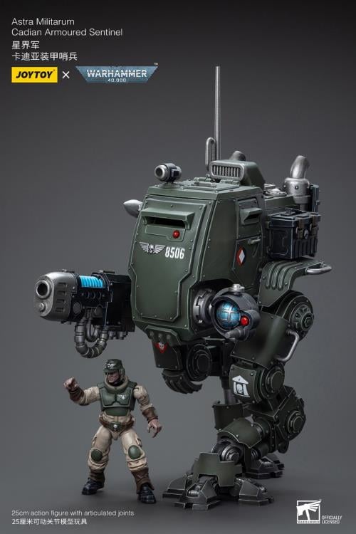 Warhammer 40K Astra Militarum Cadian Armoured Sentinel 1/18 Scale Action Figure Gallery Image 7