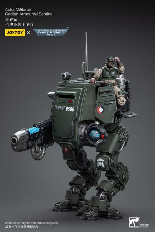 Warhammer 40K Astra Militarum Cadian Armoured Sentinel 1/18 Scale Action Figure Gallery Image 8