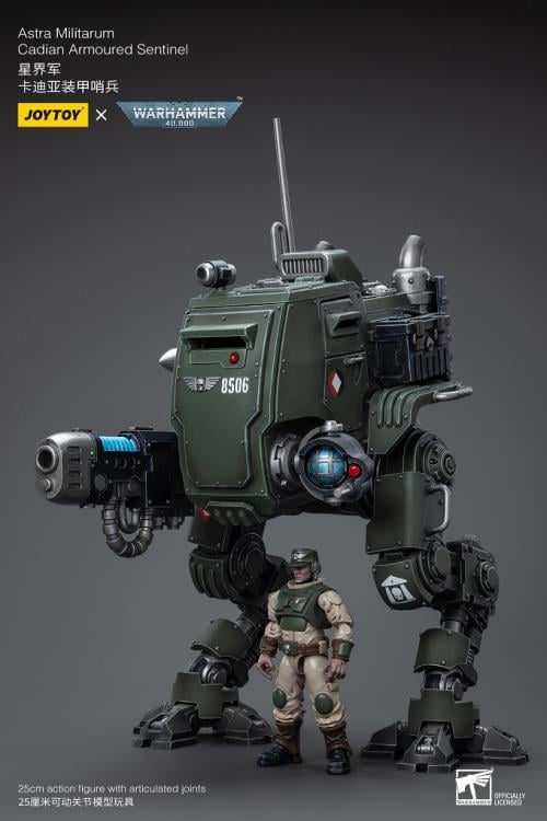 Warhammer 40K Astra Militarum Cadian Armoured Sentinel 1/18 Scale Action Figure Gallery Image 6
