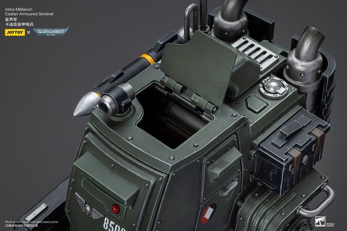 Warhammer 40K Astra Militarum Cadian Armoured Sentinel 1/18 Scale Action Figure Gallery Image 14
