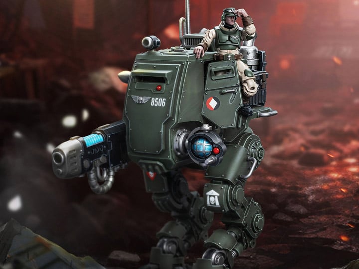 Warhammer 40K Astra Militarum Cadian Armoured Sentinel 1/18 Scale Action Figure Gallery Image 1