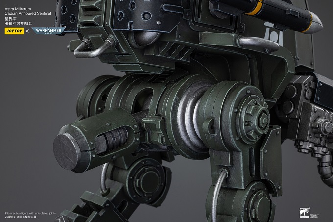 Warhammer 40K Astra Militarum Cadian Armoured Sentinel 1/18 Scale Action Figure Gallery Image 16
