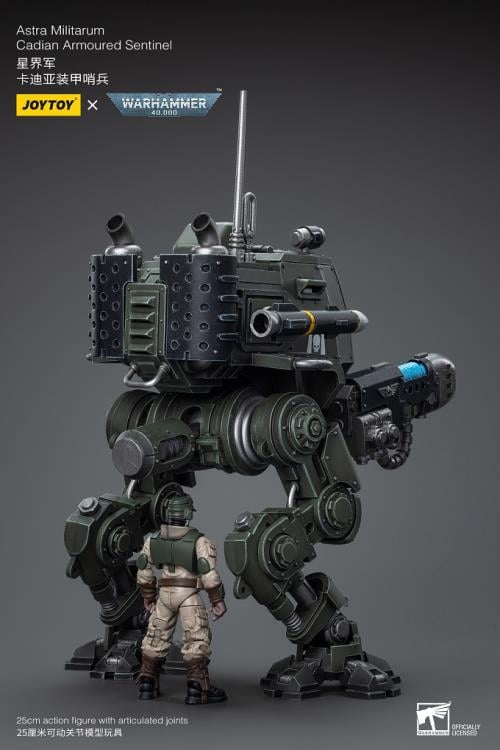 Warhammer 40K Astra Militarum Cadian Armoured Sentinel 1/18 Scale Action Figure Gallery Image 5