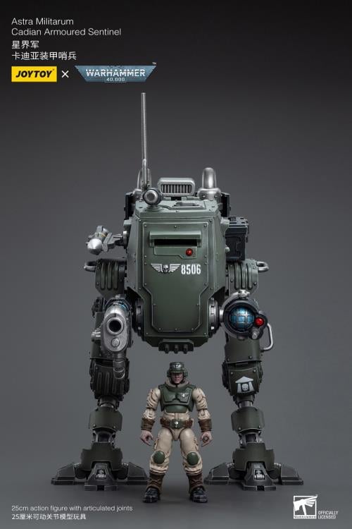 Warhammer 40K Astra Militarum Cadian Armoured Sentinel 1/18 Scale Action Figure Gallery Image 4
