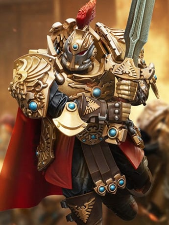 Warhammer 40K Adeptus Custodes Blade Champion 1/18 Scale Action Figure Gallery Image 2