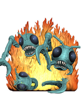 Mars Attacks The Flame Throwers (Card #35) Diorama Set Gallery Image 2