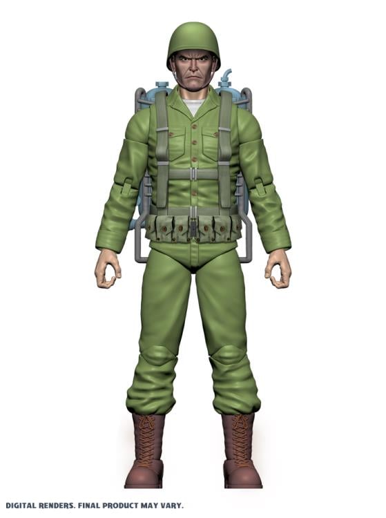 Mars Attacks The Flame Throwers (Card #35) Human Soldier Action Figure Gallery Image 3