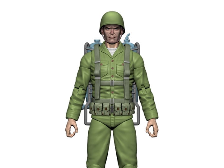Mars Attacks The Flame Throwers (Card #35) Human Soldier Action Figure Gallery Image 1