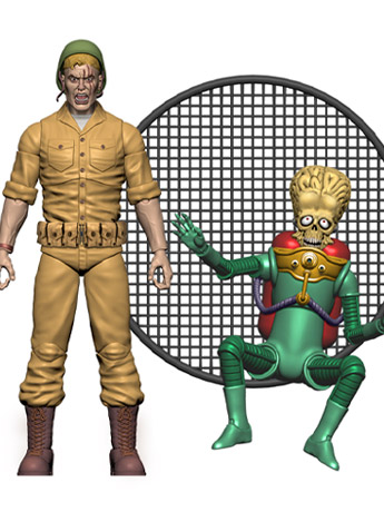 Mars Attacks Capturing a Martian (Card #25) Deluxe Set Gallery Image 2
