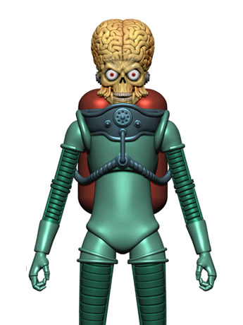 Mars Attacks Destroy the City (Card #11) Martian Action Figure Gallery Image 2