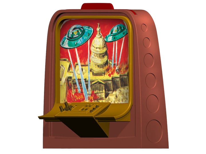 Mars Attacks Watching From Mars (Card #13) Diorama Set Gallery Image 1