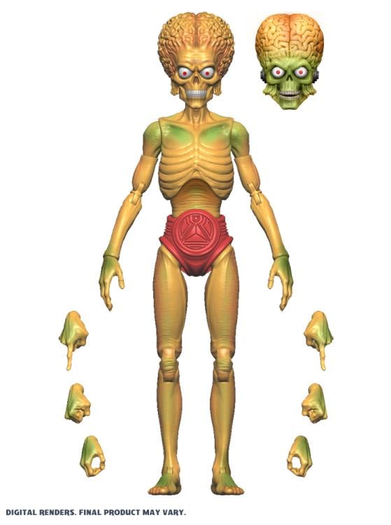 Mars Attacks Watching From Mars (Card #13) Martian Action Figure Gallery Image 3