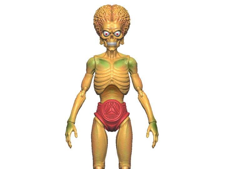 Mars Attacks Watching From Mars (Card #13) Martian Action Figure Gallery Image 1