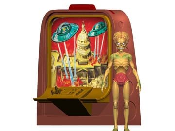 Mars Attacks Watching From Mars (Card #13) Deluxe Set