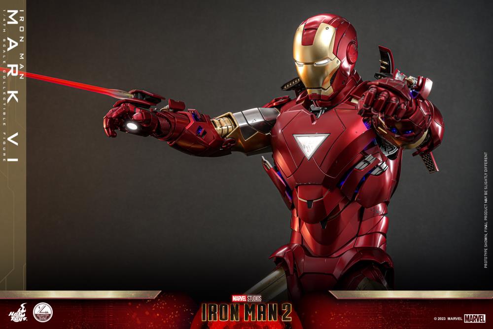 Iron Man 2 QS025 Iron Man Mark VI 1/4th Scale Collectible Figure Gallery Image 21