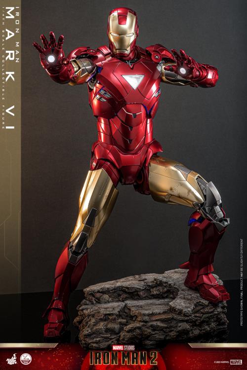 Iron Man 2 QS025 Iron Man Mark VI 1/4th Scale Collectible Figure Gallery Image 14