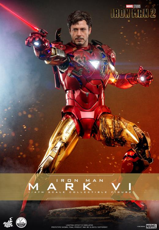 Iron Man 2 QS025 Iron Man Mark VI 1/4th Scale Collectible Figure Gallery Image 3