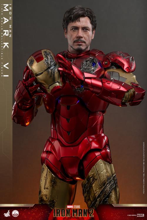 Iron Man 2 QS025 Iron Man Mark VI 1/4th Scale Collectible Figure Gallery Image 9