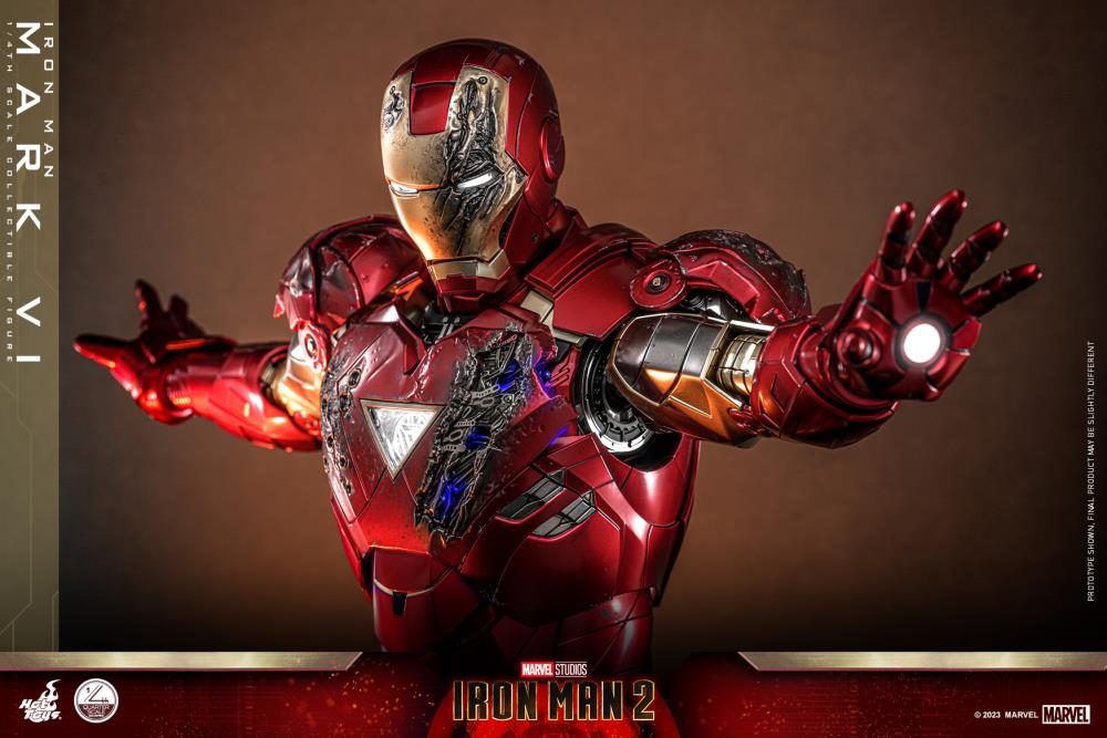 Iron Man 2 QS025 Iron Man Mark VI 1/4th Scale Collectible Figure Gallery Image 20