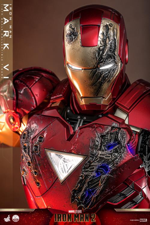 Iron Man 2 QS025 Iron Man Mark VI 1/4th Scale Collectible Figure Gallery Image 12