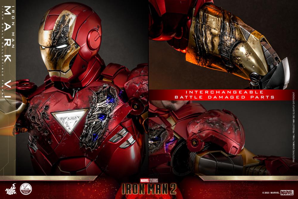 Iron Man 2 QS025 Iron Man Mark VI 1/4th Scale Collectible Figure Gallery Image 23