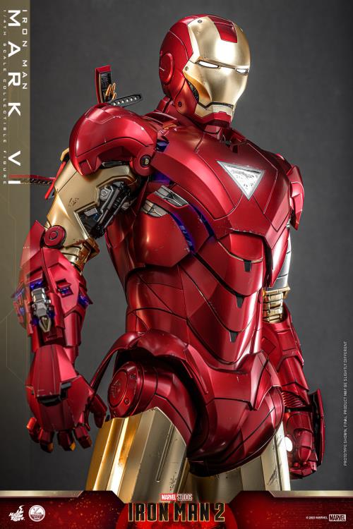 Iron Man 2 QS025 Iron Man Mark VI 1/4th Scale Collectible Figure Gallery Image 13