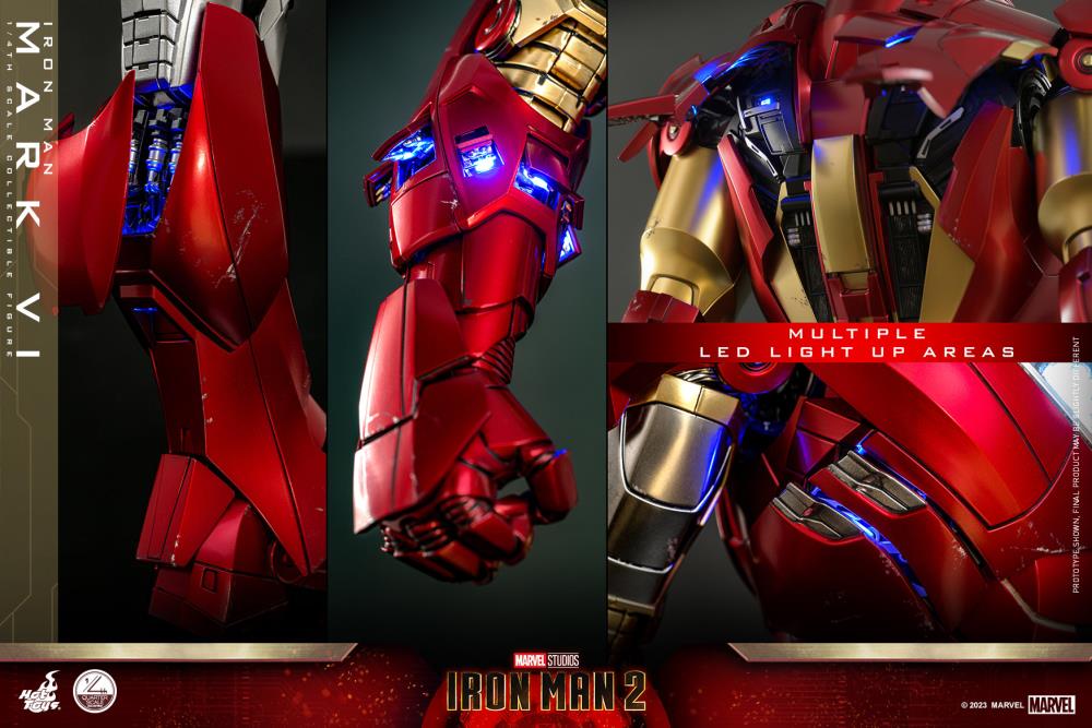 Iron Man 2 QS025 Iron Man Mark VI 1/4th Scale Collectible Figure Gallery Image 24