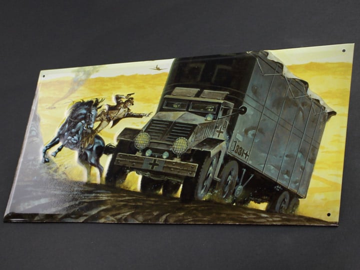 Indiana Jones Embossed Metal Concept Art Sign Ver. 3 (Truck) Gallery Image 1
